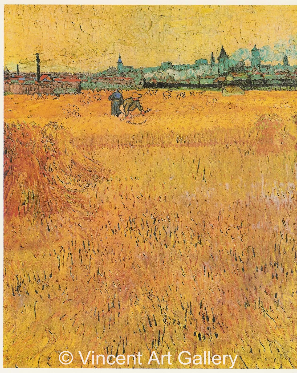 JH1477, Arles, View from the Wheat Fields